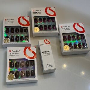 CurvLife Gel Press On Nails Set